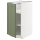 METOD Base cabinet with shelves, white/Axstad grey-green, 40x60 cm