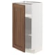METOD Base cabinet with shelves, white Enköping/brown walnut effect, 40x37 cm