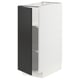METOD Base cabinet with shelves, white/Nickebo matt anthracite, 30x60 cm