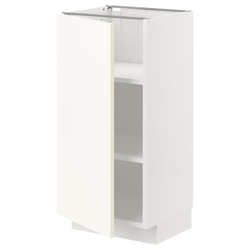 METOD white cabinet, modern design, 3 shelves, adjustable, square shape.
