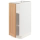METOD Base cabinet with shelves, white/Vedhamn oak, 30x60 cm