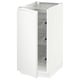 METOD Base cabinet with wire baskets, white/Voxtorp matt white, 40x60 cm