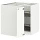 METOD Corner base cabinet with carousel, white/Ringhult white, 88x88 cm