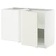 METOD Corner base cabinet with shelf, white/Veddinge white, 128x68 cm