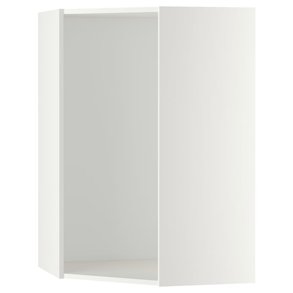 METOD Corner wall cabinet frame, white, 68x37x100 cm