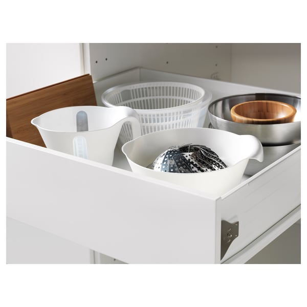 Metod Forvara High Cabinet With Drawers White Veddinge White