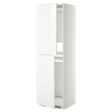 METOD High cabinet for fridge/freezer, white/Ringhult white, 60x60x200 cm