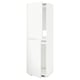 METOD High cabinet for fridge/freezer, white/Voxtorp matt white, 60x60x200 cm