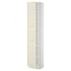 METOD High cabinet with shelves, white/Bodbyn off-white, 40x37x200 cm