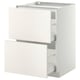 METOD / MAXIMERA Base cab f hob/2 fronts/2 drawers, white/Veddinge white, 60x60 cm