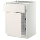 METOD / MAXIMERA Base cab f hob/drawer/2 wire bskts, white/Veddinge white, 60x60 cm