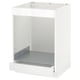 METOD / MAXIMERA Base cab for hob+oven w drawer, white/Ringhult white, 60x60 cm