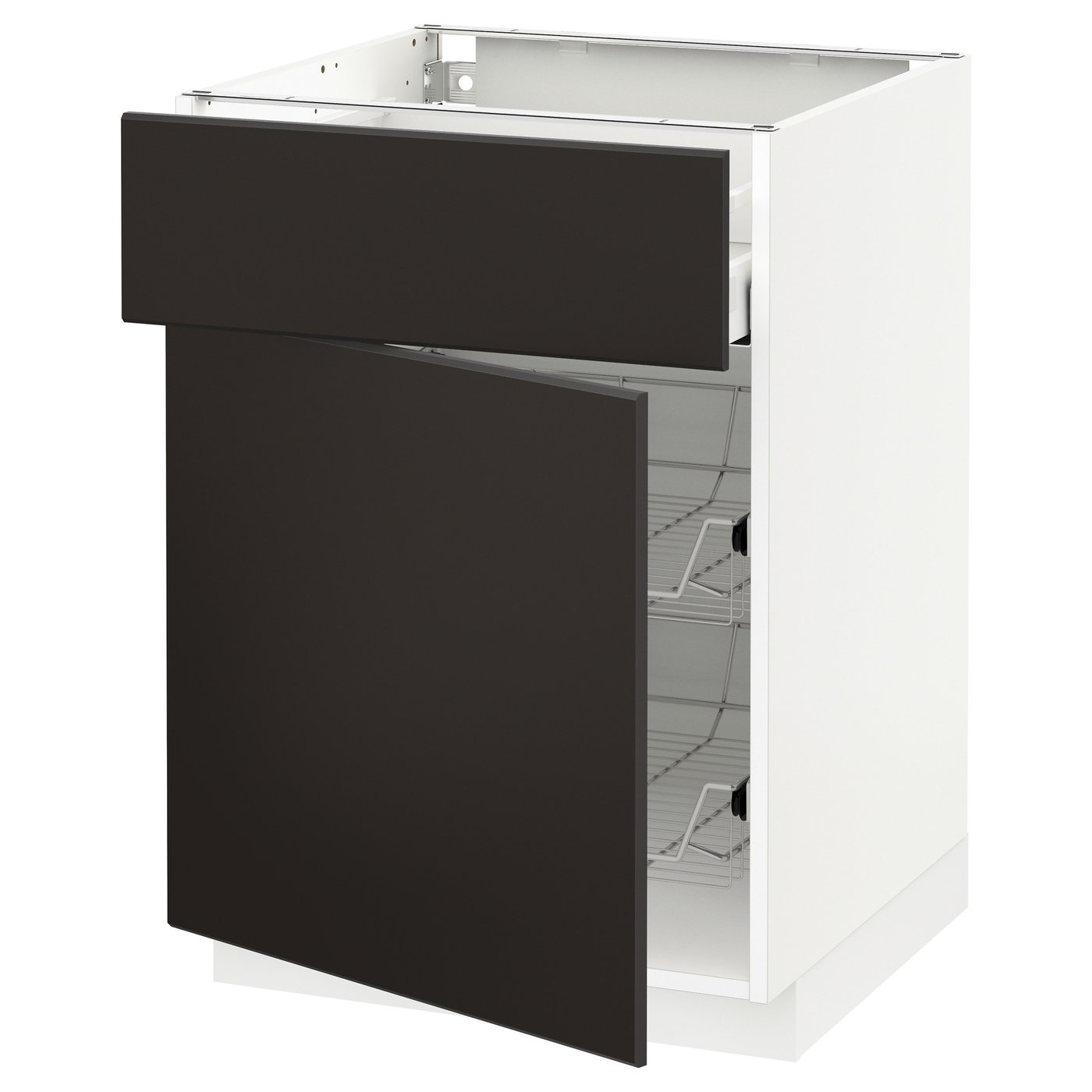Metod Maximera Base Cab W Wire Basket Drawer Door White