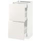 METOD / MAXIMERA Base cab with 2 fronts/3 drawers, white/Veddinge white, 40x37 cm