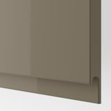 METOD / MAXIMERA Base cab with 2 fronts/3 drawers, white/Voxtorp high-gloss dark grey-brown, 80x37 cm