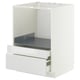 METOD / MAXIMERA Base cabinet f combi micro/drawers, white/Ringhult white, 60x60 cm