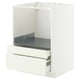 METOD / MAXIMERA Base cabinet f combi micro/drawers, white/Vallstena white, 60x60 cm
