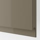 METOD / MAXIMERA Base cabinet f combi micro/drawers, white/Voxtorp high-gloss dark grey-brown, 60x60 cm