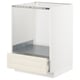 METOD / MAXIMERA Base cabinet for oven with drawer, white/Bodbyn off-white, 60x60 cm