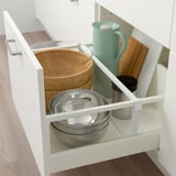 METOD / MAXIMERA Base cabinet with 3 drawers, white/Veddinge white, 60x60 cm