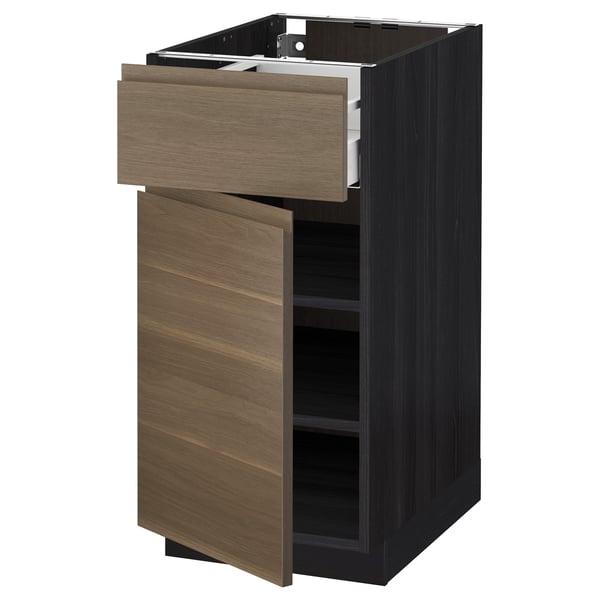 Metod Maximera Base Cabinet With Drawer Door Black Voxtorp