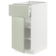 METOD / MAXIMERA Base cabinet with drawer/door, white/Stensund light green, 40x60 cm