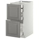 METOD / MAXIMERA Base cb 2 frnts/2 low/1 md/1 hi drw, white/Bodbyn grey, 40x60 cm