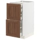 METOD / MAXIMERA Base cb 2 frnts/2 low/1 md/1 hi drw, white Enköping/brown walnut effect, 40x60 cm