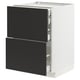 METOD / MAXIMERA Base cb 2 frnts/2 low/1 md/1 hi drw, white/Nickebo matt anthracite, 60x60 cm