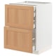 METOD / MAXIMERA Base cb 2 frnts/2 low/1 md/1 hi drw, white/Vedhamn oak, 60x60 cm