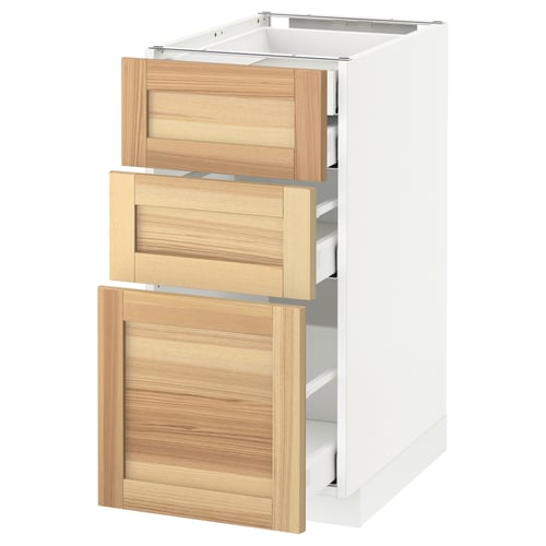 Metod Maximera خ قاعدة 3 واجهة 2منخفض 1وسط 1علوي أبيض Torhamn رماد Ikea