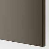 METOD / MAXIMERA Corner base cab w drawer and p-out, white/Havstorp brown-beige, 128x68 cm