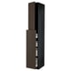 METOD / MAXIMERA Hc w p-o func 1dr/4drw, black/Sinarp brown, 40x60x240 cm
