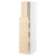 METOD / MAXIMERA Hc w p-o func 1dr/4drw, white/Askersund light ash effect, 40x60x200 cm