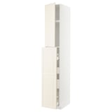 METOD / MAXIMERA Hc w p-o func 1dr/4drw, white/Bodbyn off-white, 40x60x240 cm
