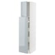 METOD / MAXIMERA Hc w p-o func 1dr/4drw, white/Kallarp light grey-blue, 40x60x200 cm