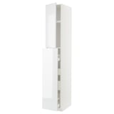 METOD / MAXIMERA Hc w p-o func 1dr/4drw, white/Ringhult white, 40x60x240 cm