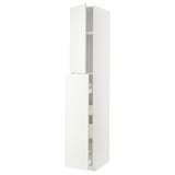 METOD / MAXIMERA Hc w p-o func 1dr/4drw, white/Vallstena white, 40x60x240 cm