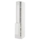 METOD / MAXIMERA Hc w p-o func 3drw/1dr/2shlv, white/Ringhult light grey, 40x60x240 cm