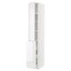METOD / MAXIMERA Hc w p-o func 3drw/1dr/2shlv, white/Ringhult white, 40x60x240 cm