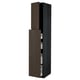 METOD / MAXIMERA Hc w p-o func 4drw/1dr/2shlv, black/Sinarp brown, 40x60x220 cm