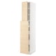 METOD / MAXIMERA Hc w p-o func 4drw/1dr/2shlv, white/Askersund light ash effect, 40x60x220 cm