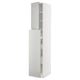 METOD / MAXIMERA Hc w p-o func 4drw/1dr/2shlv, white/Havstorp light grey, 40x60x220 cm