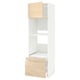 METOD / MAXIMERA Hi cab f ov/combi ov w dr/2 drwrs, white/Askersund light ash effect, 60x60x200 cm