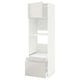 METOD / MAXIMERA Hi cab f ov/combi ov w dr/2 drwrs, white/Ringhult light grey, 60x60x200 cm