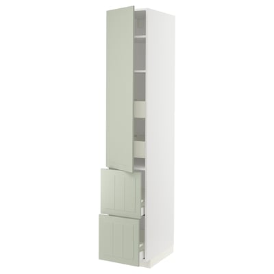 METOD / MAXIMERA Hi cab w shlvs/4 drawers/dr/2 frnts