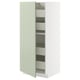 METOD / MAXIMERA High cabinet with drawers, white/Stensund light green, 60x60x140 cm
