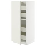 METOD / MAXIMERA High cabinet with drawers, white/Veddinge white, 60x60x140 cm