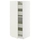 METOD / MAXIMERA High cabinet with drawers, white/Veddinge white, 60x60x140 cm