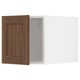 METOD Top cabinet, white Enköping/brown walnut effect, 40x40 cm